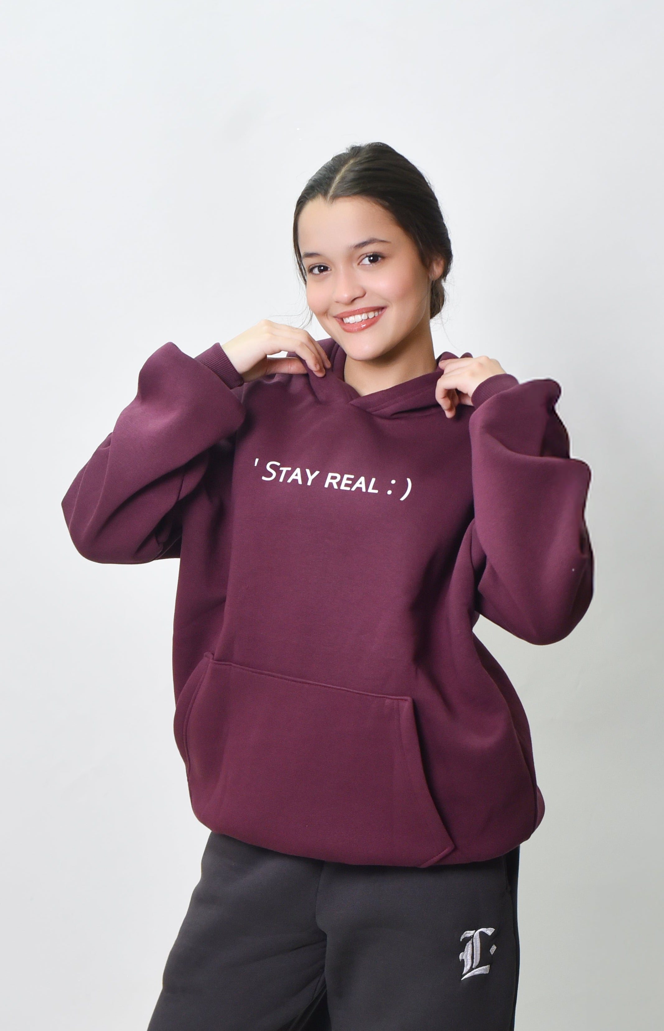 Stay real Hoodie